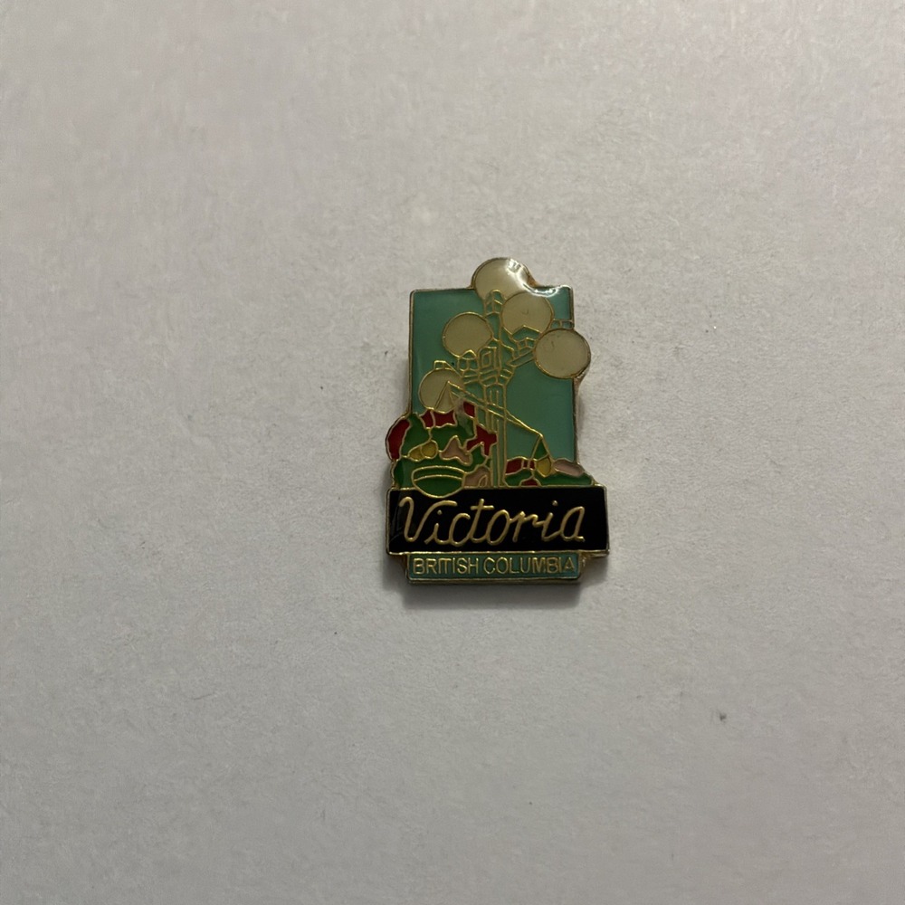 Victoria British Columbia Enamel Lapel Pin Pinback Brooch Souvenir